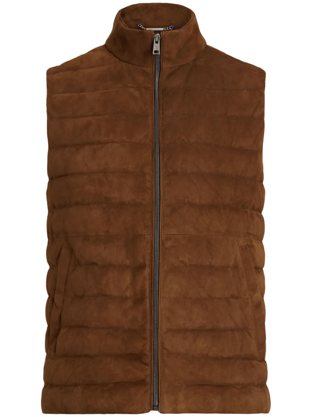 Ralph Lauren Purple Label Suède gilet Bruin