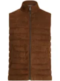 Ralph Lauren Purple Label suede gilet - Brown