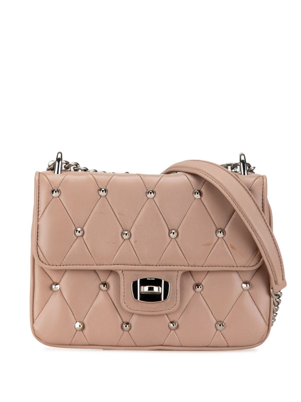 20th Century Studded Matelasse Leather crossbody bag