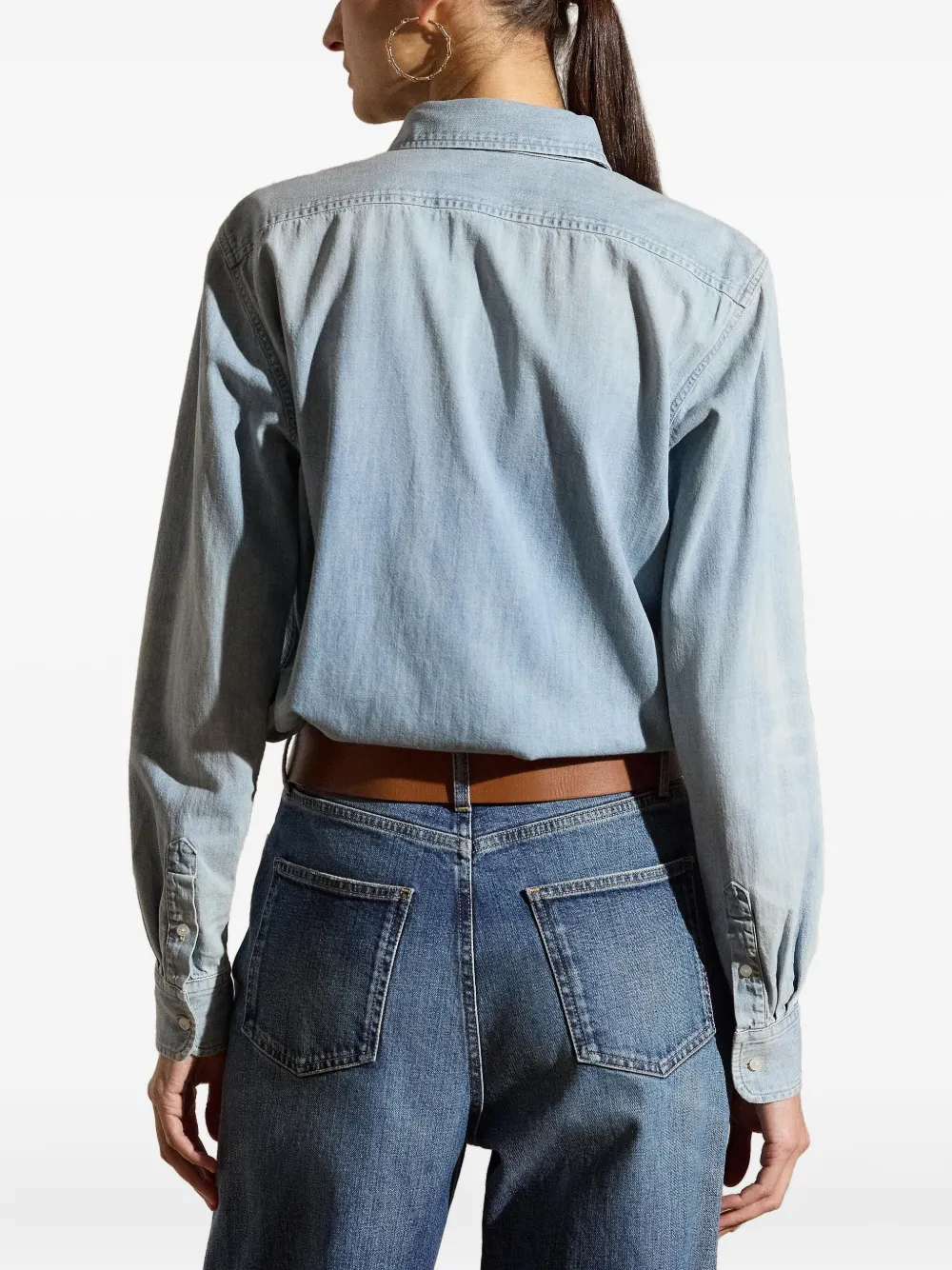 Ralph Lauren Collection Denim blouse Blauw