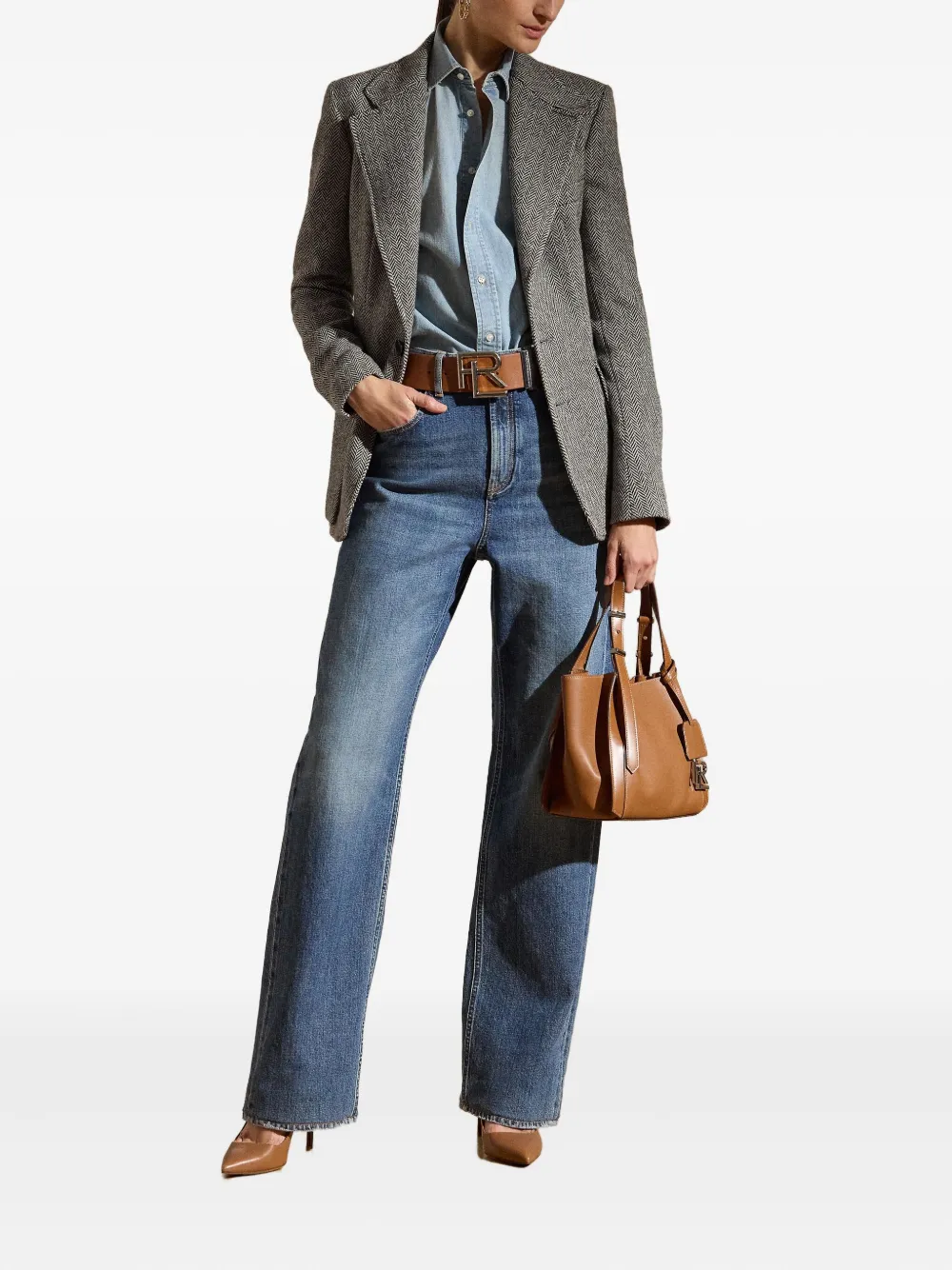 Ralph Lauren Collection Denim blouse Blauw