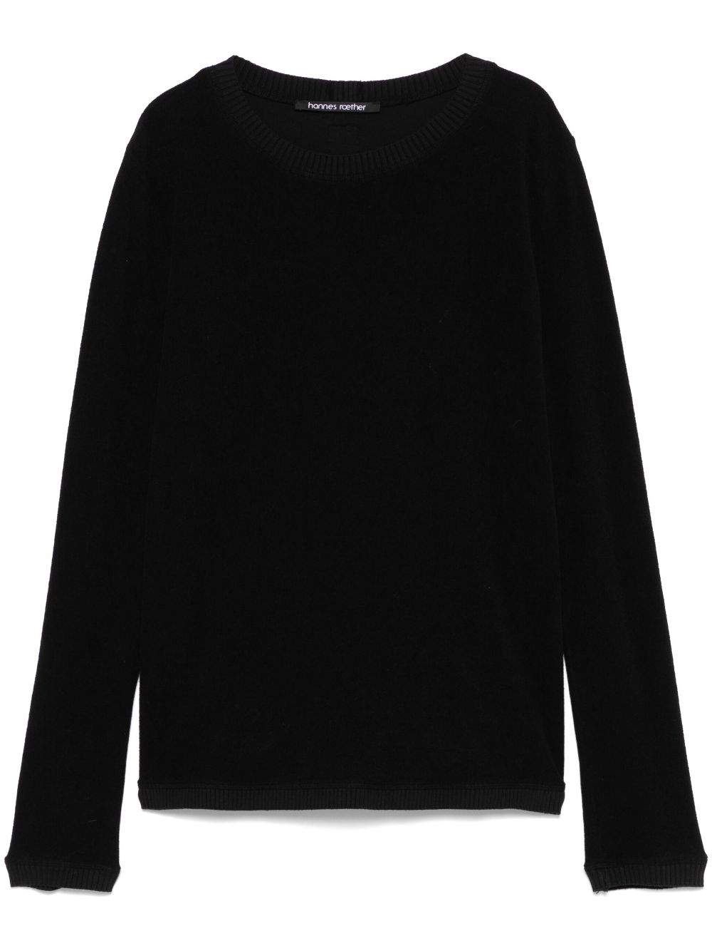 Hannes Roether cotton sweater - Black