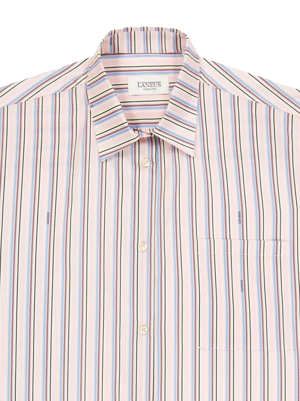 Laneus Gestreepte blouse Roze