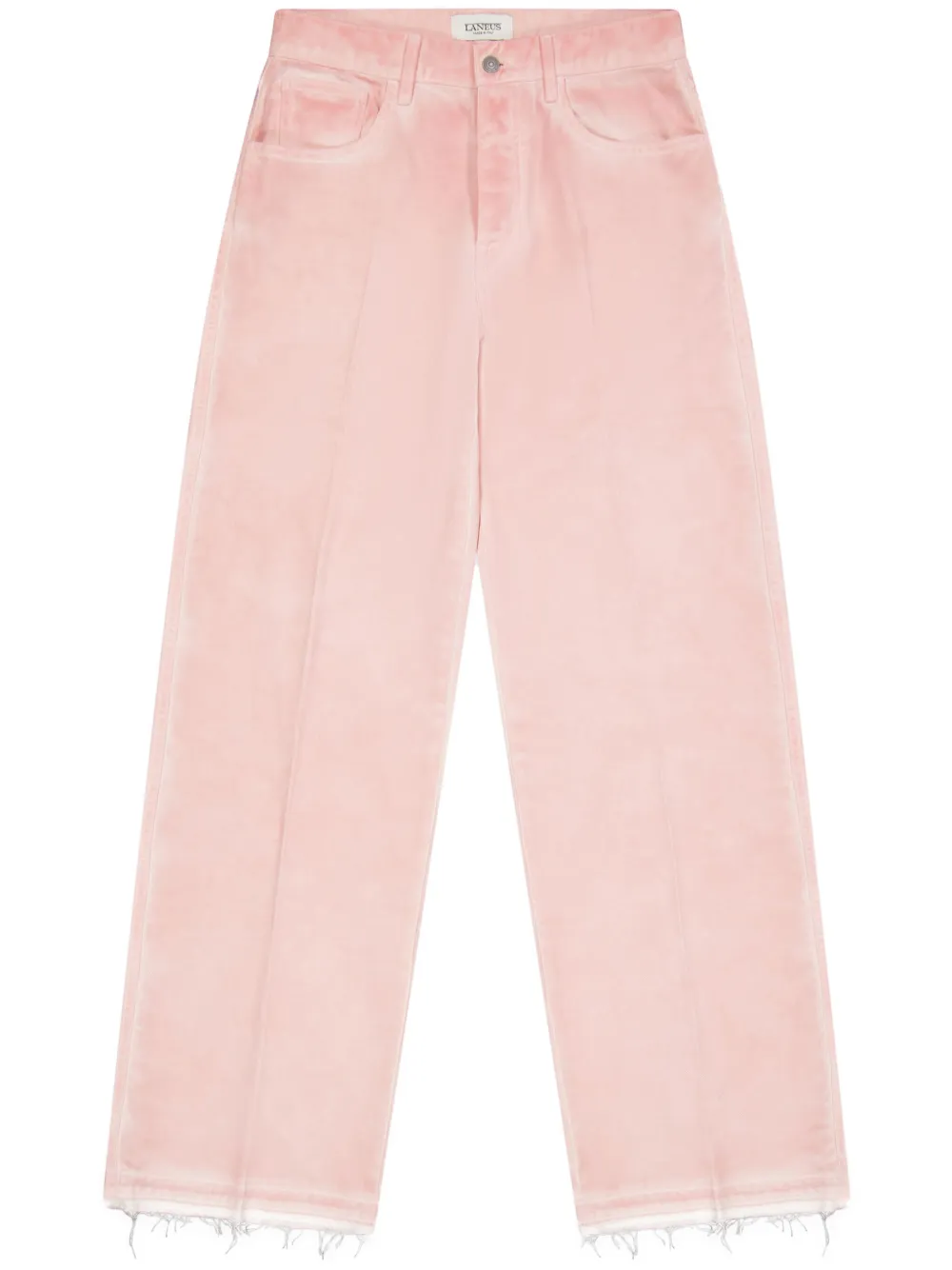 Laneus Jeans con taglio a vivo - Rosa