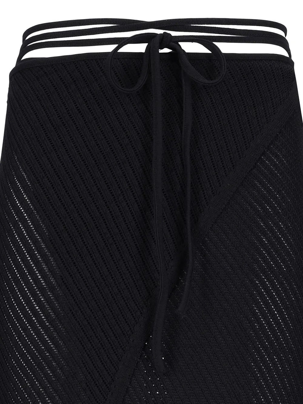 Laneus Gebreide maxi-rok Zwart