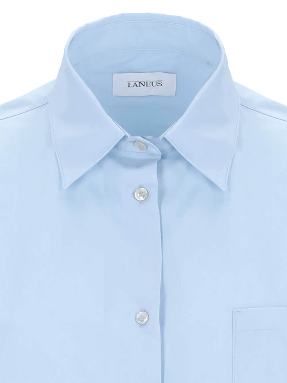Laneus Popeline blouse Blauw