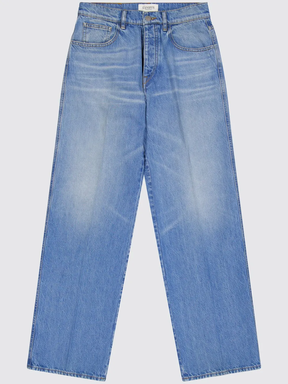 Laneus Jeans baggy in gabardine - Blu