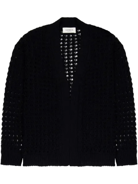 Laneus knitted cotton boxy cardigan