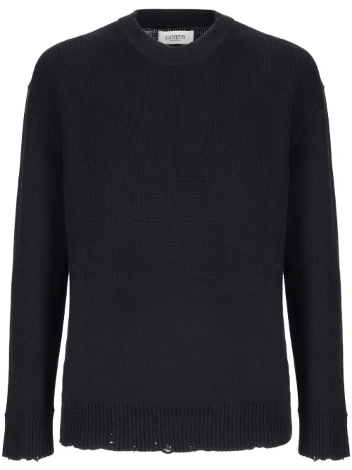 Laneus pull en laine vierge - Noir - Laneus - Modalova