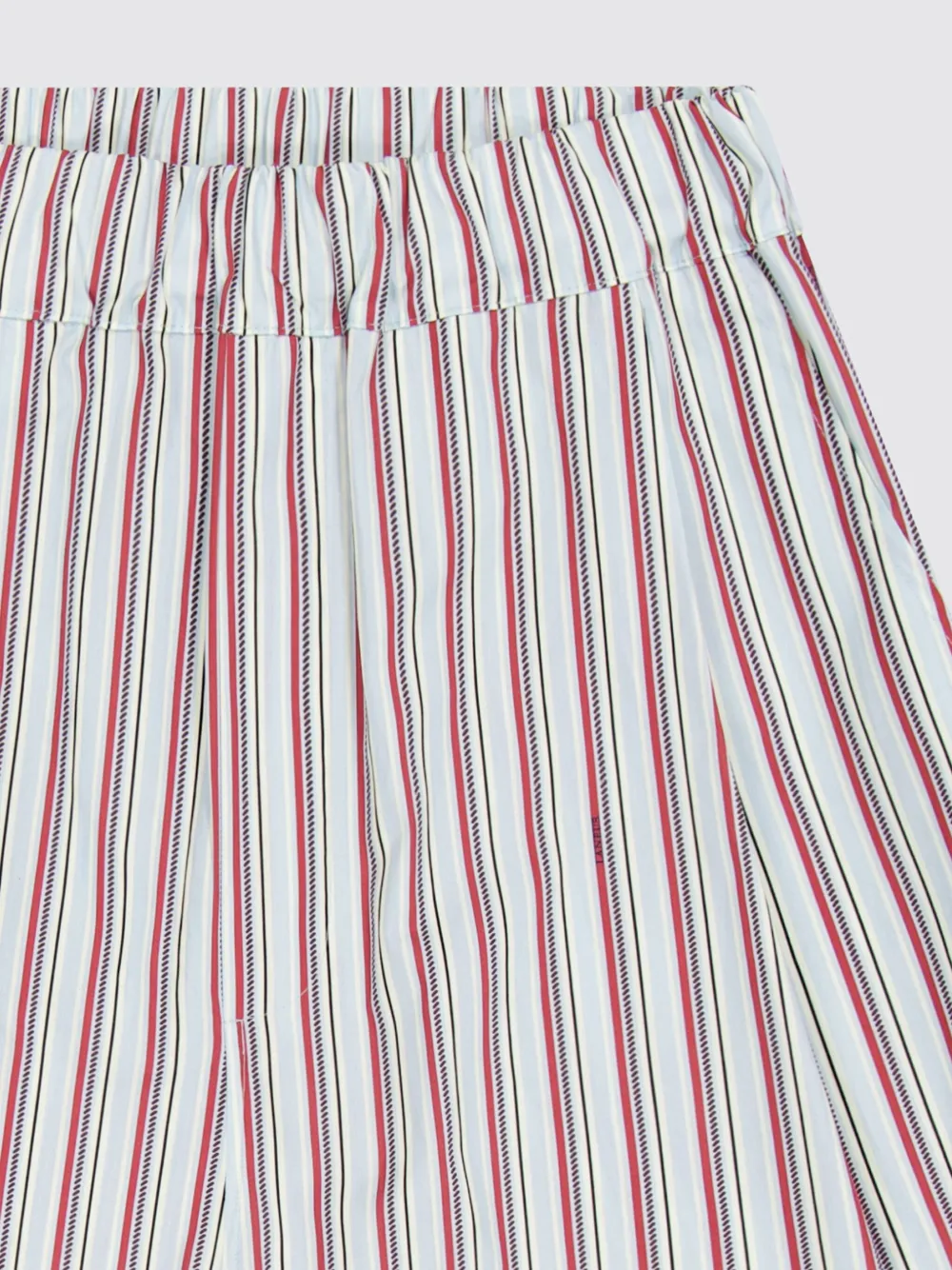 Laneus Katoenen bermuda shorts met wijde pijpen Blauw