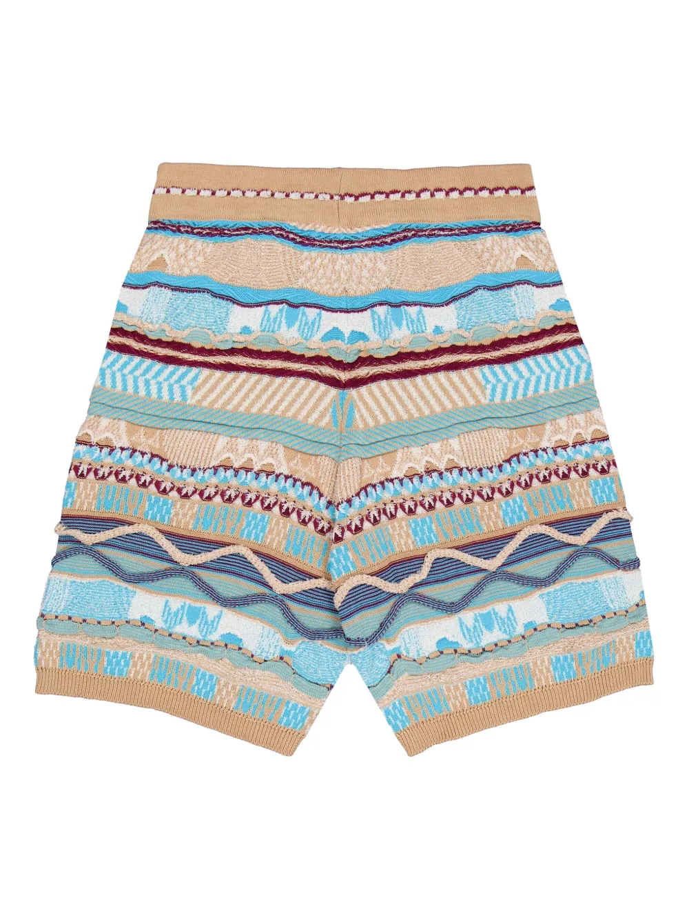 Laneus Shorts met jacquard - Beige