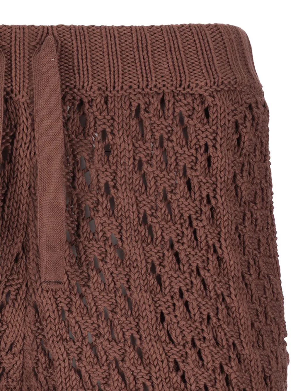 Laneus Gebreide bermuda shorts Bruin