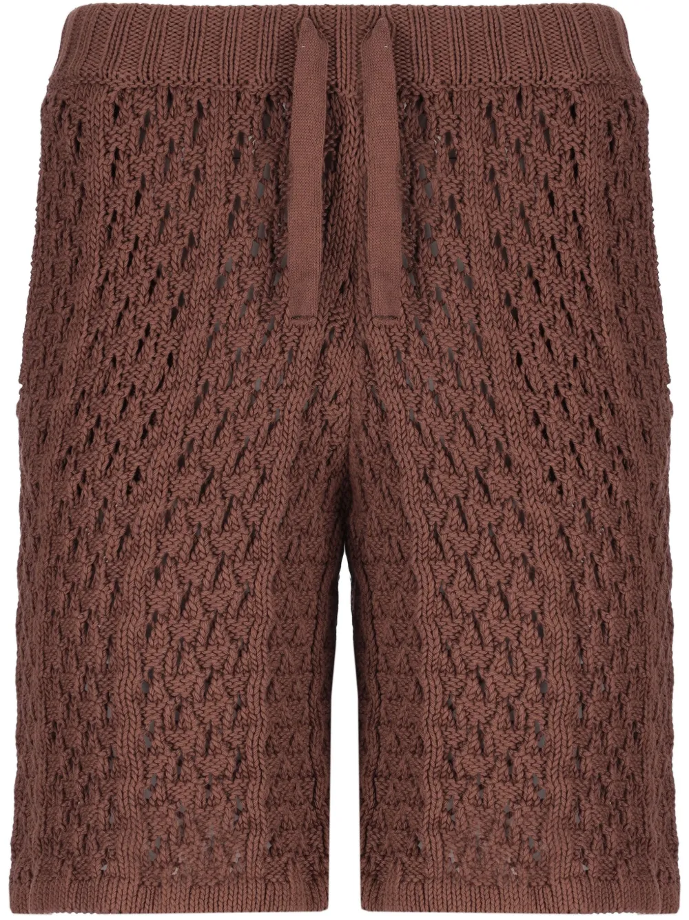 Laneus Gebreide bermuda shorts Bruin