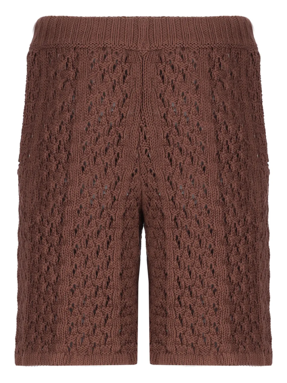 Laneus Gebreide bermuda shorts - Bruin