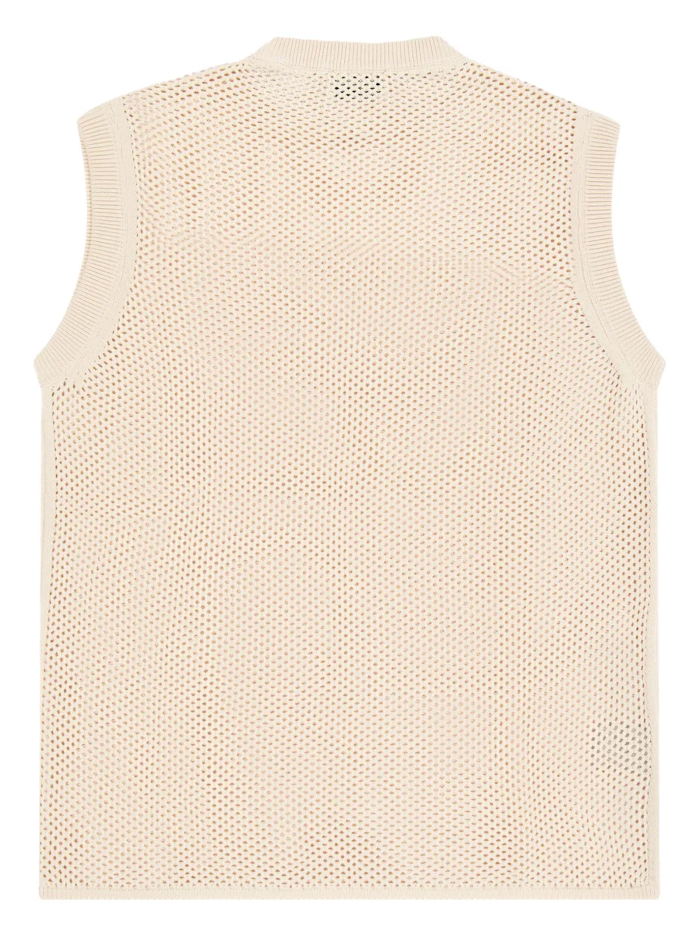 Laneus Opengebreid vest - Beige