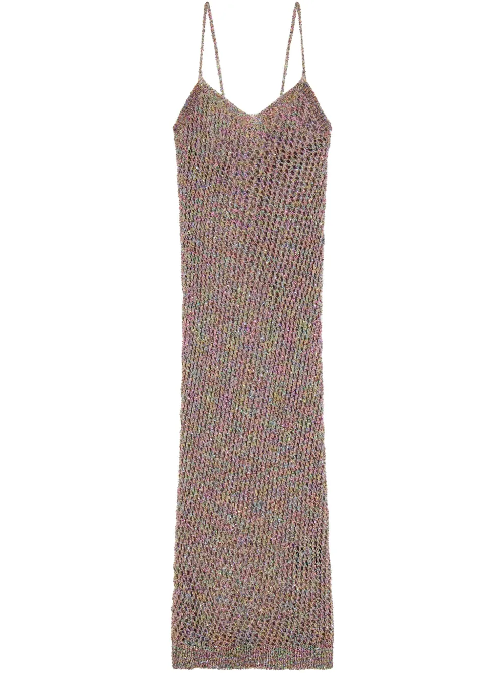 Laneus Gebreide maxi-jurk Roze