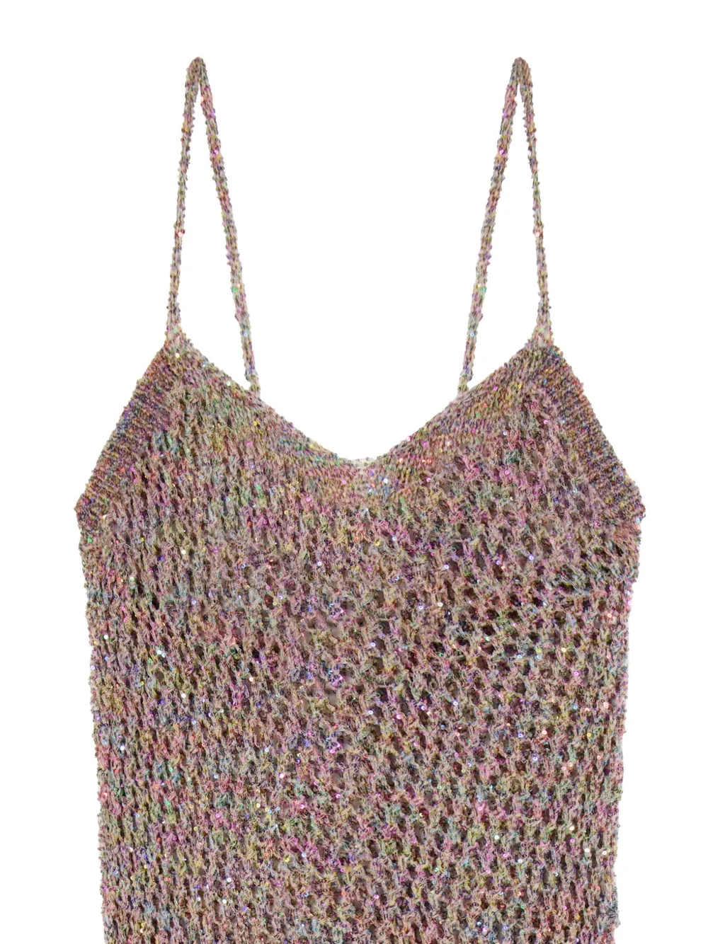 Laneus Gebreide maxi-jurk Roze