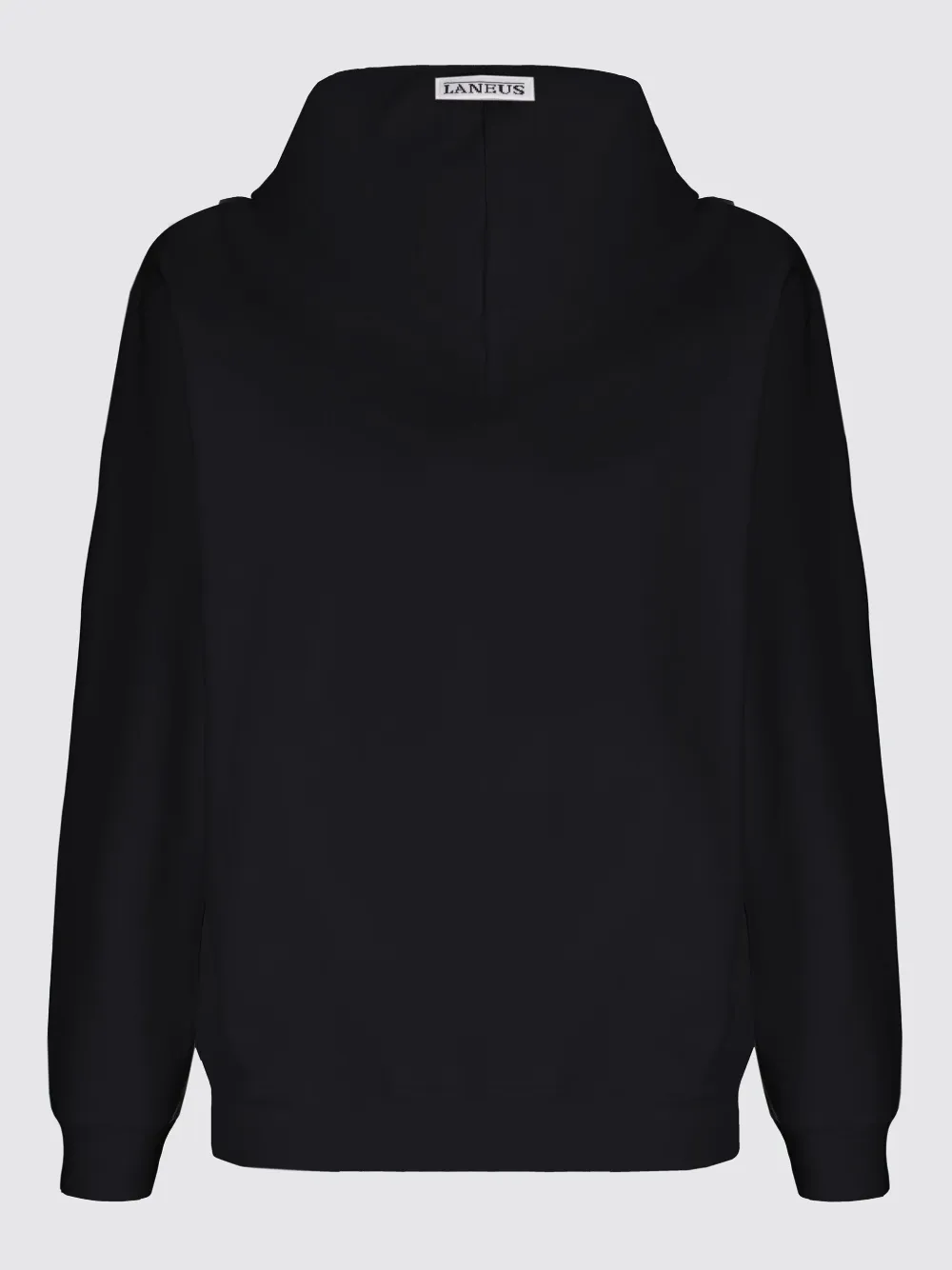 Laneus Katoenen hoodie Zwart