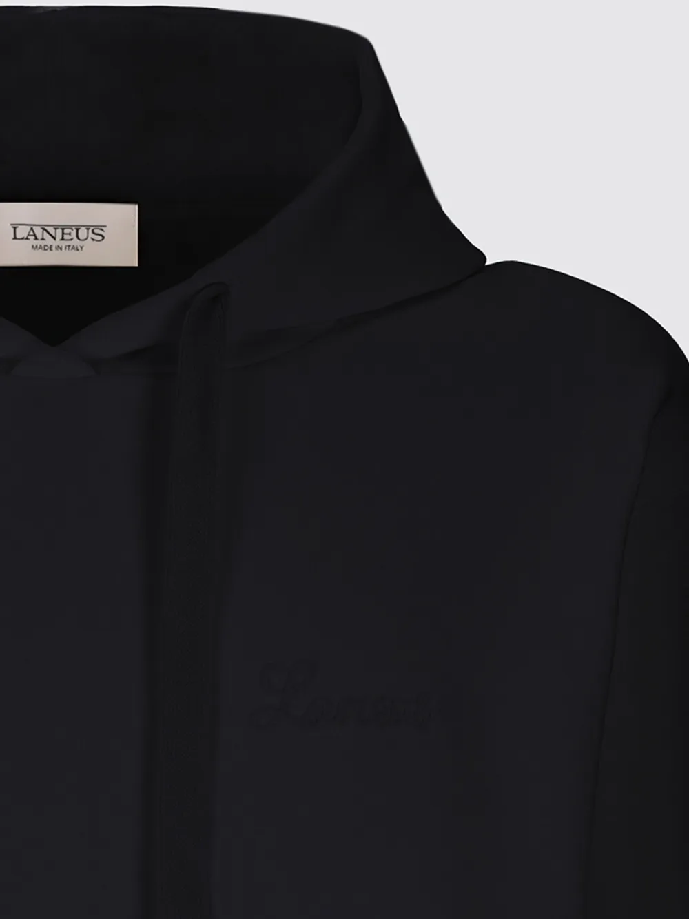 Laneus Katoenen hoodie Zwart