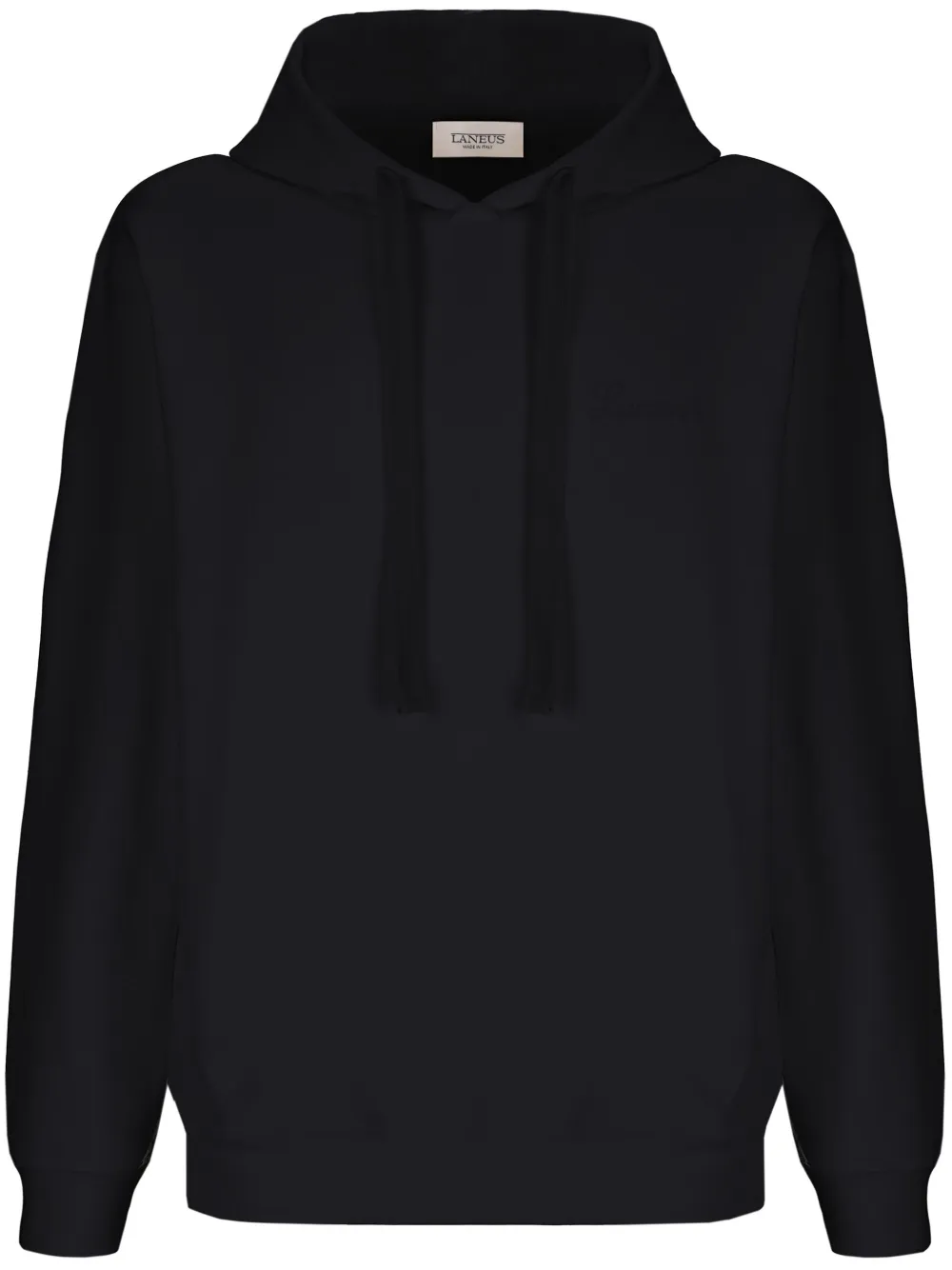 Laneus Katoenen hoodie Zwart