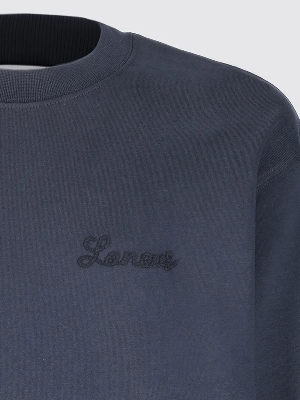 Laneus Sweater met geborduurd logo Blauw