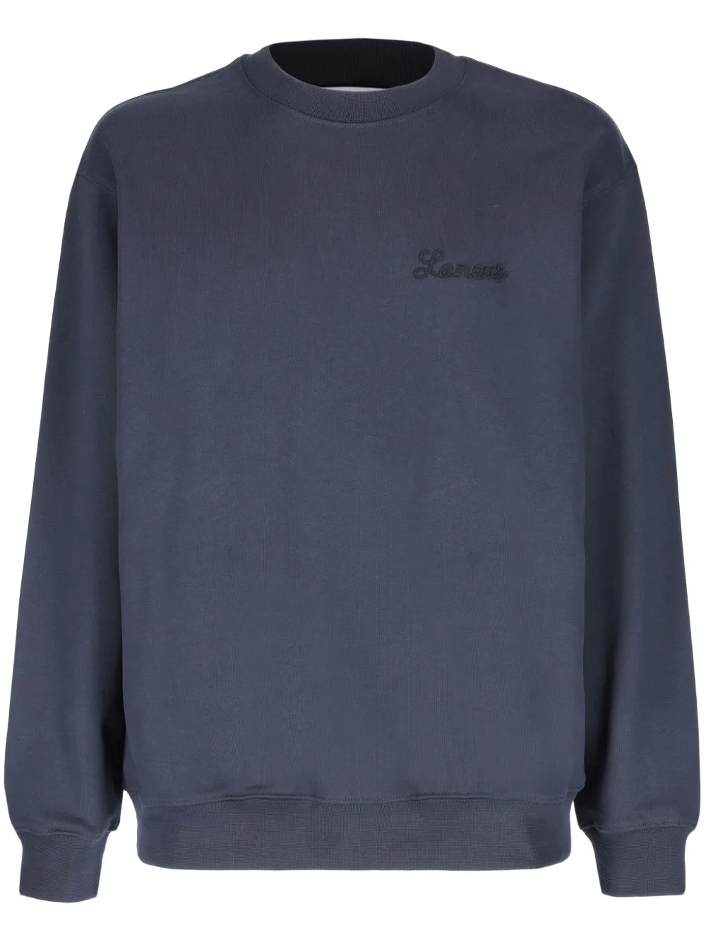 Laneus Sweater met geborduurd logo Blauw