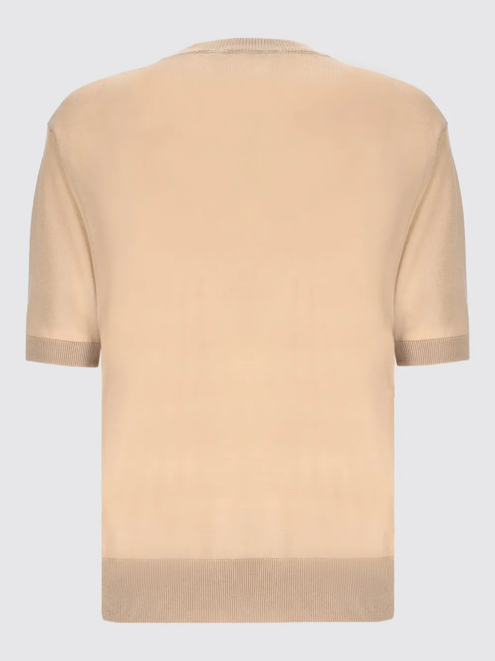 Laneus fine-knit T-shirt - Beige