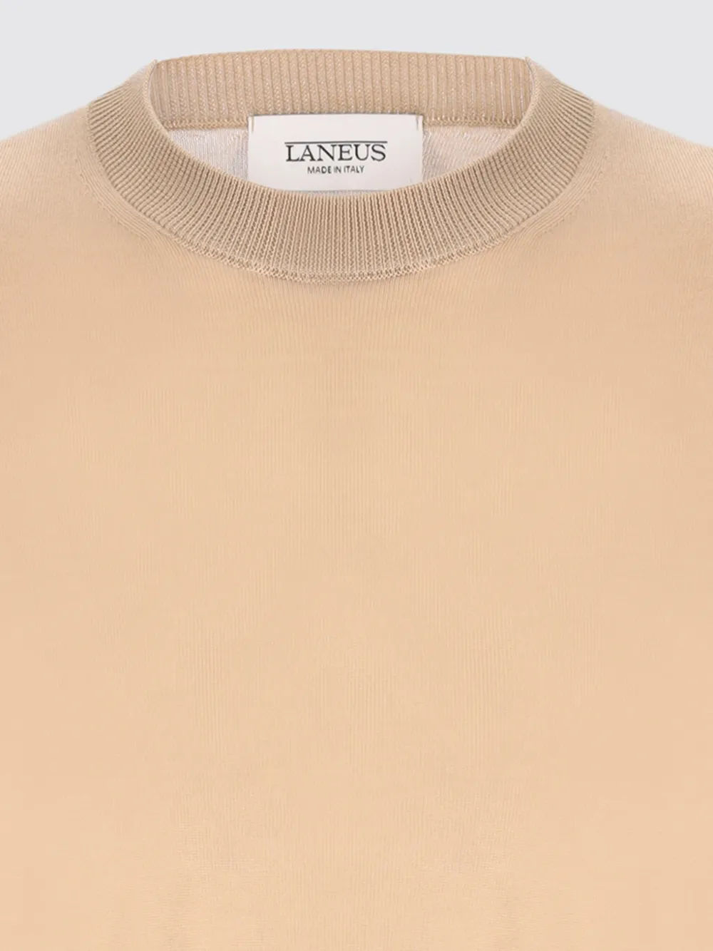 Laneus Fijngebreid T-shirt Beige