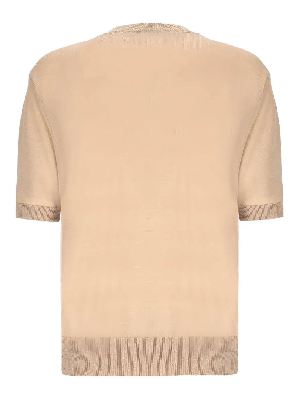 Laneus Fijngebreid T-shirt - Beige