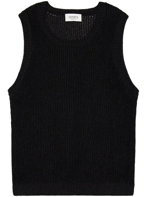 Laneus débardeur en maille - Noir - Laneus - Modalova