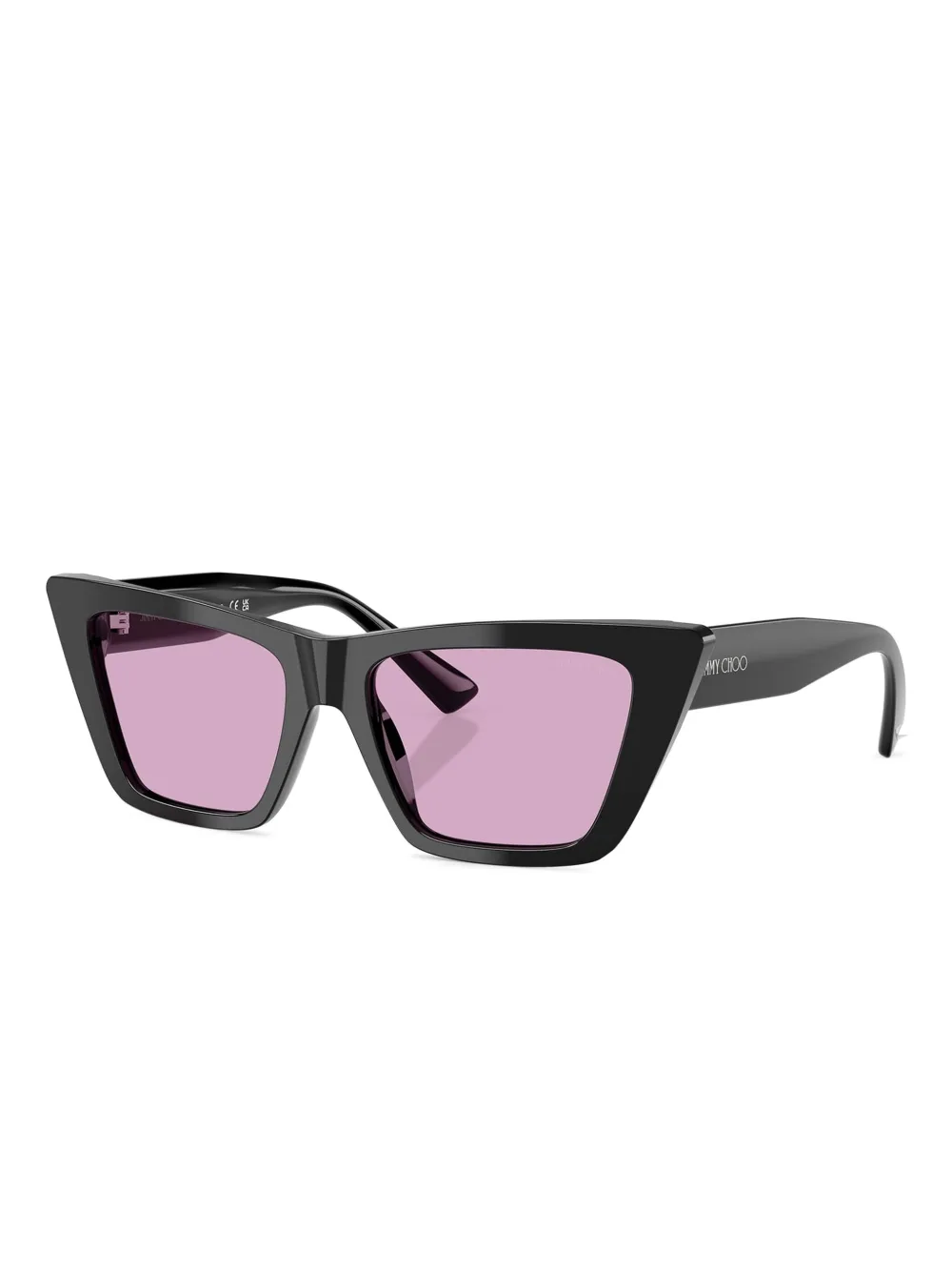 Jimmy Choo Eyewear JC5028 zonnebril met cat-eye montuur - Zwart