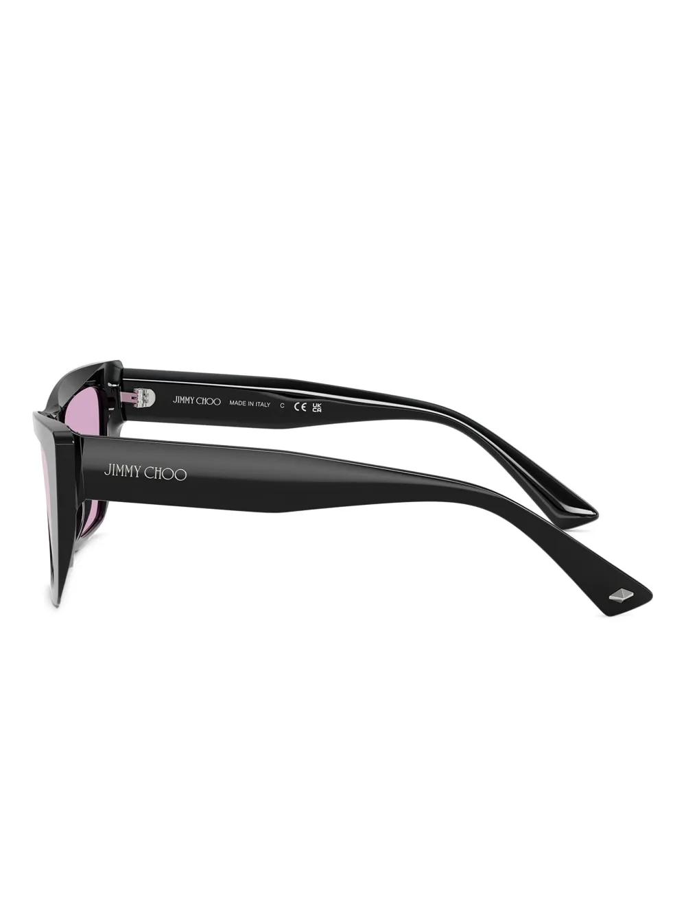 Jimmy Choo Eyewear JC5028 zonnebril met cat-eye montuur Zwart