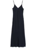 Allude satin slip dress - Blue