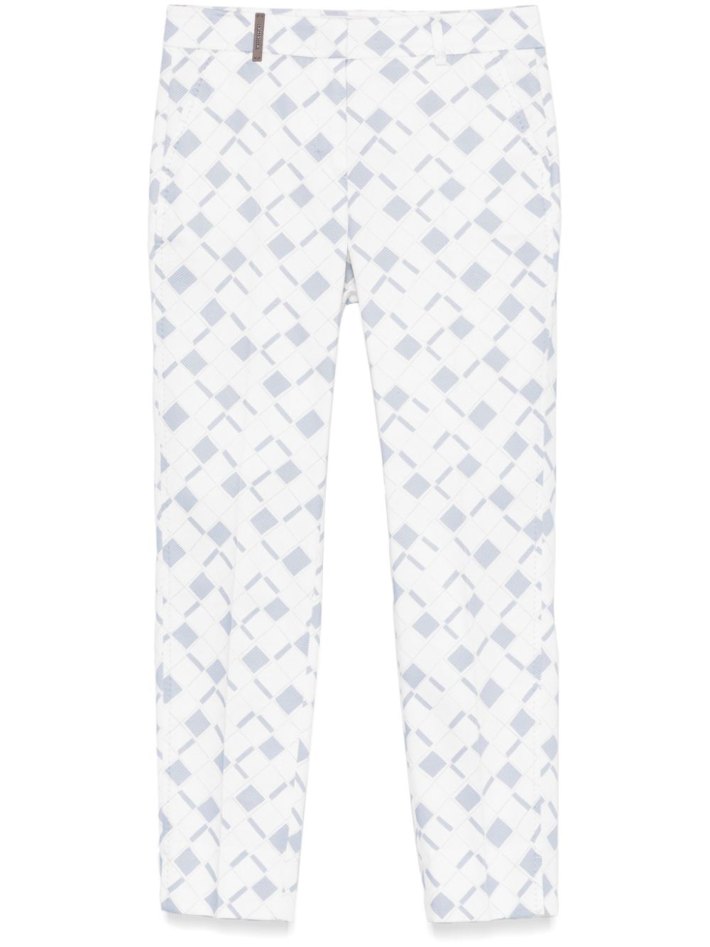 geometric-print trousers