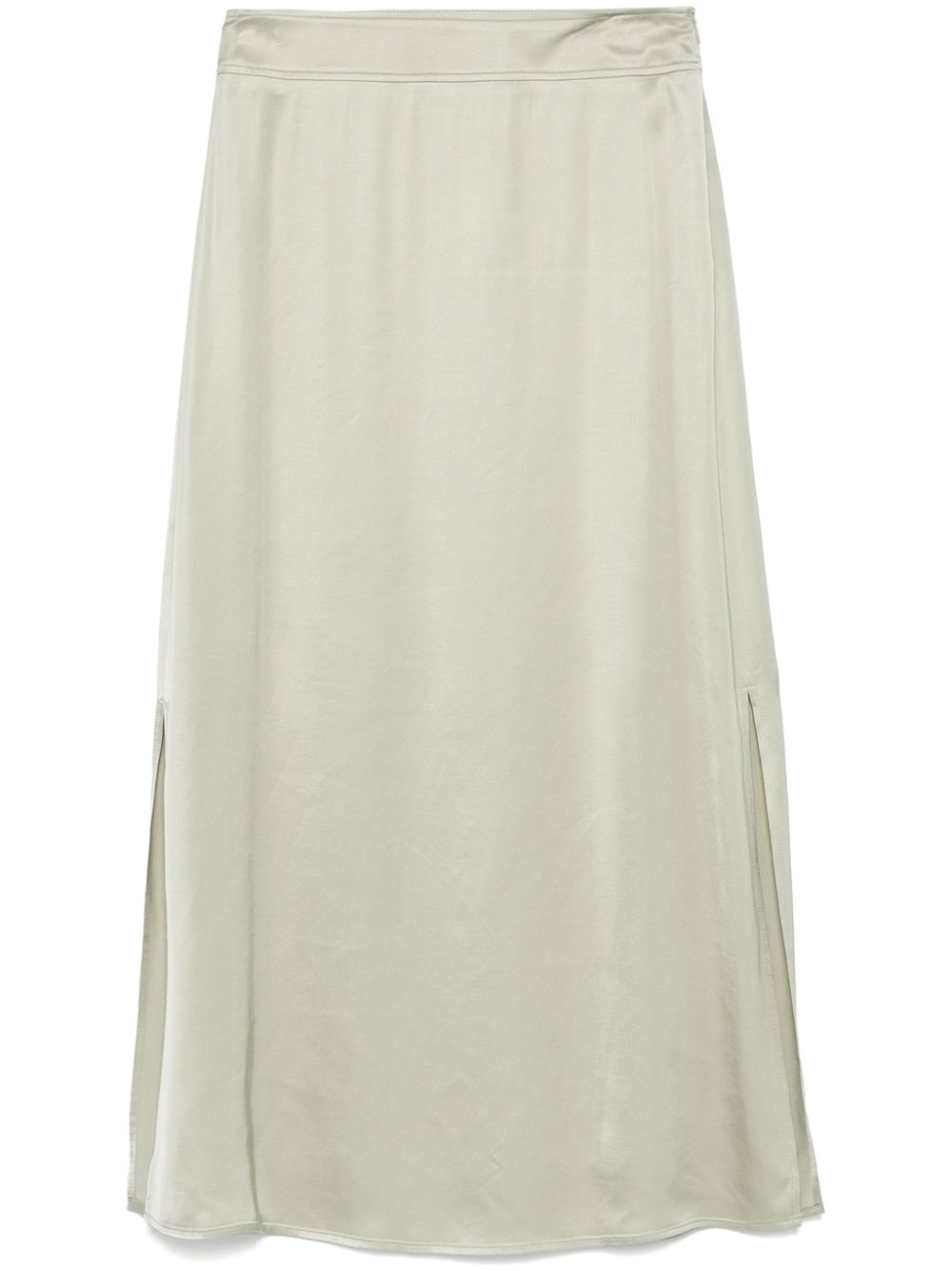 satin midi skirt