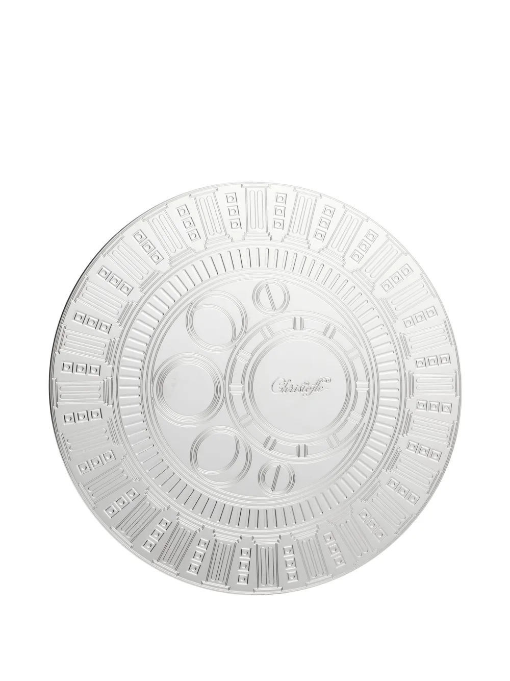 Christofle Rêve Cosmique Coasters (set Of Two) In Silver