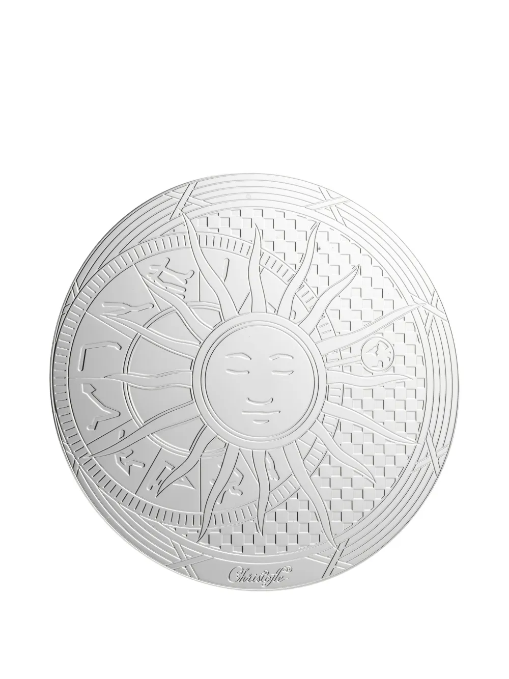  Christofle Rêve Cosmique Coasters (set Of Two) - Silver 