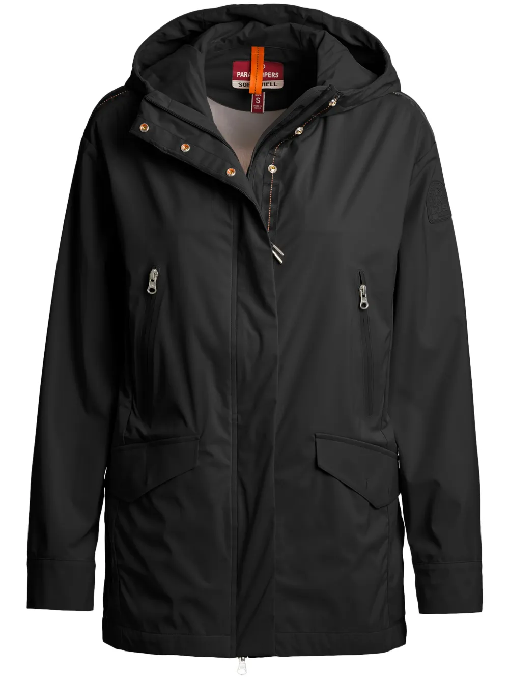 Parajumpers logo-patch parka...