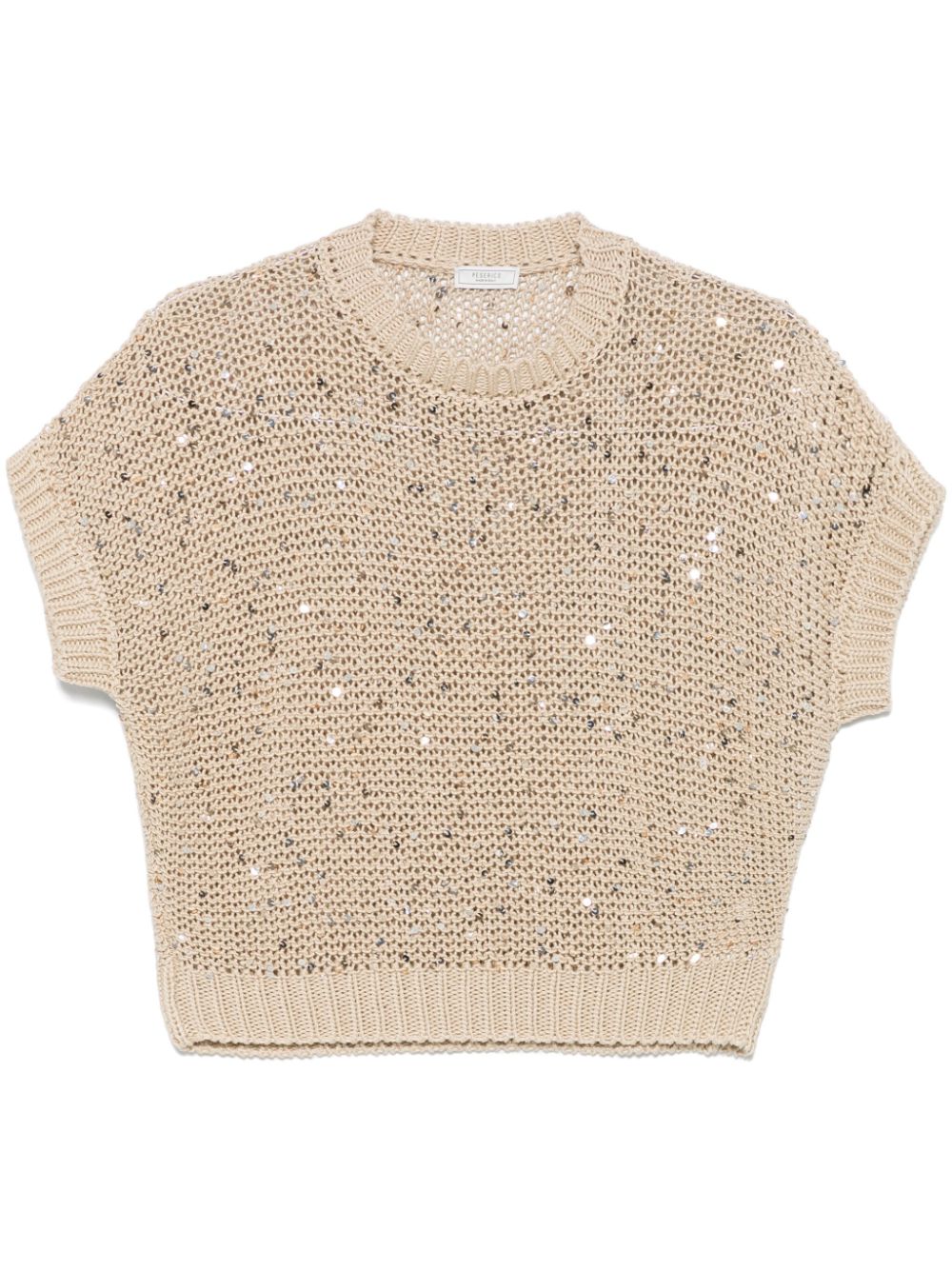 sequin-embellished T-shirt