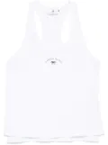 Elisabetta Franchi logo-print tank top - White