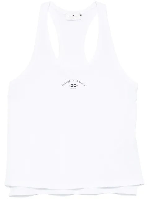 Elisabetta Franchi logo-print tank top