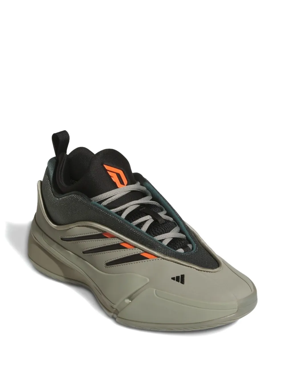 adidas Dame 9 "Silver Pebble Legend Ivy Impact Orange" sneakers Green