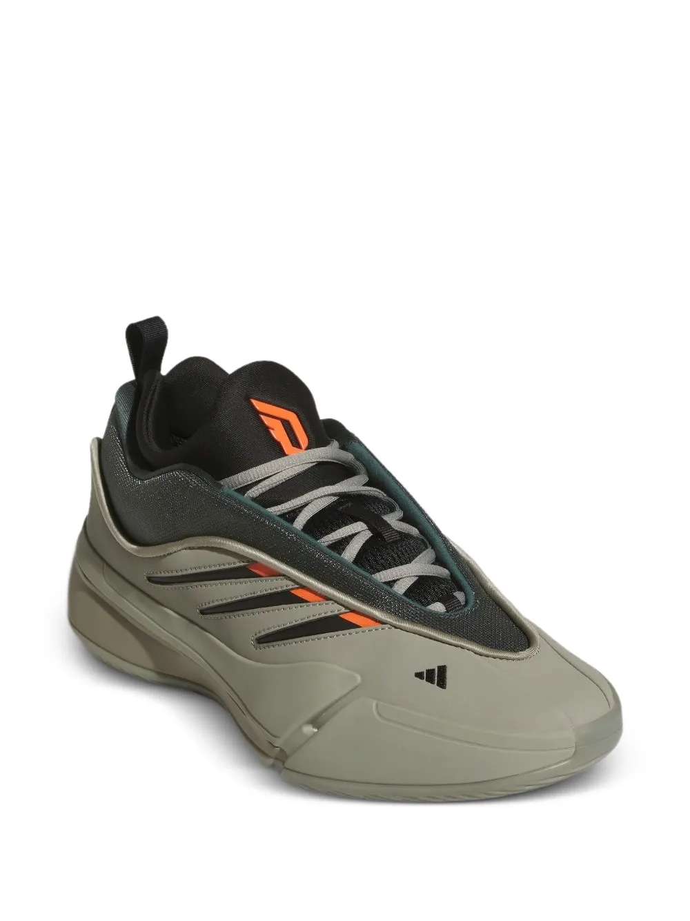 adidas Dame 9 "Silver Pebble Legend Ivy Impact Orange" sneakers Green