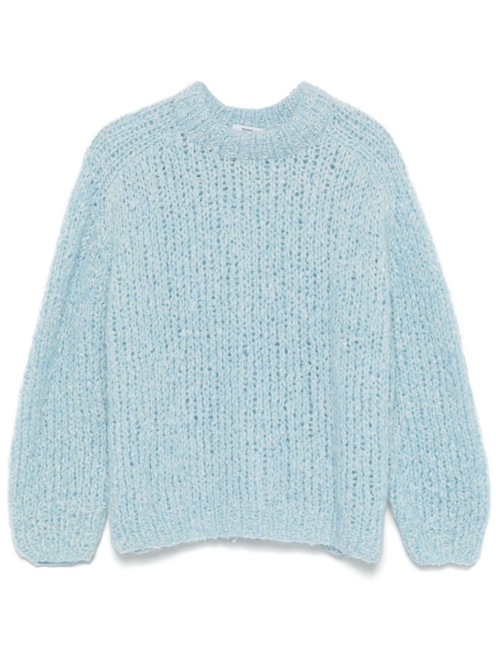 bouclé crew-neck sweater