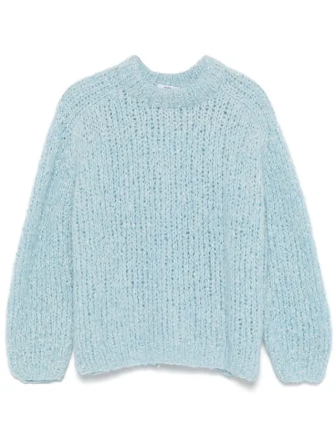Maiami suéter de bouclé con cuello redondo