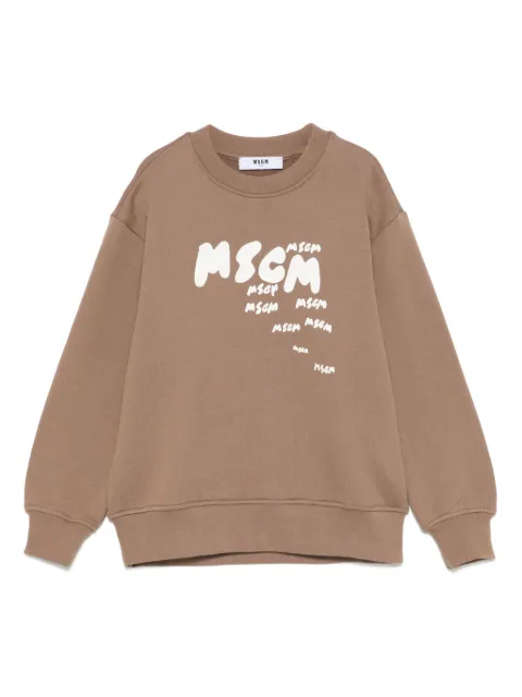 MSGM Kids logo-print sweatshirt     