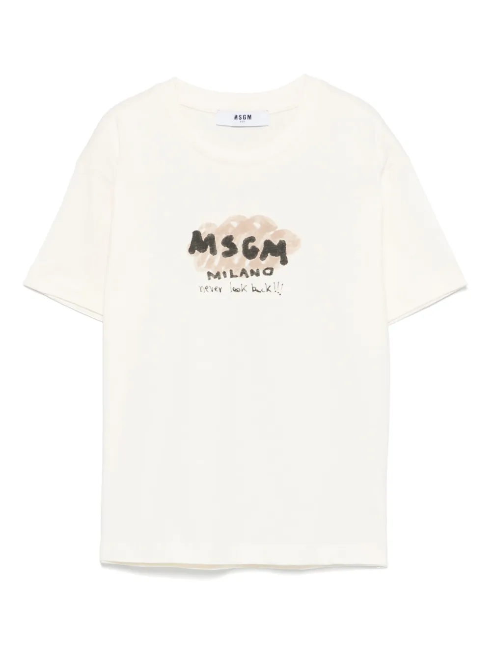 MSGM Kids playera con logo estampado | neutro | Image 1