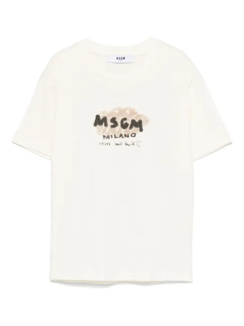 MSGM Kids logo-print T-shirt