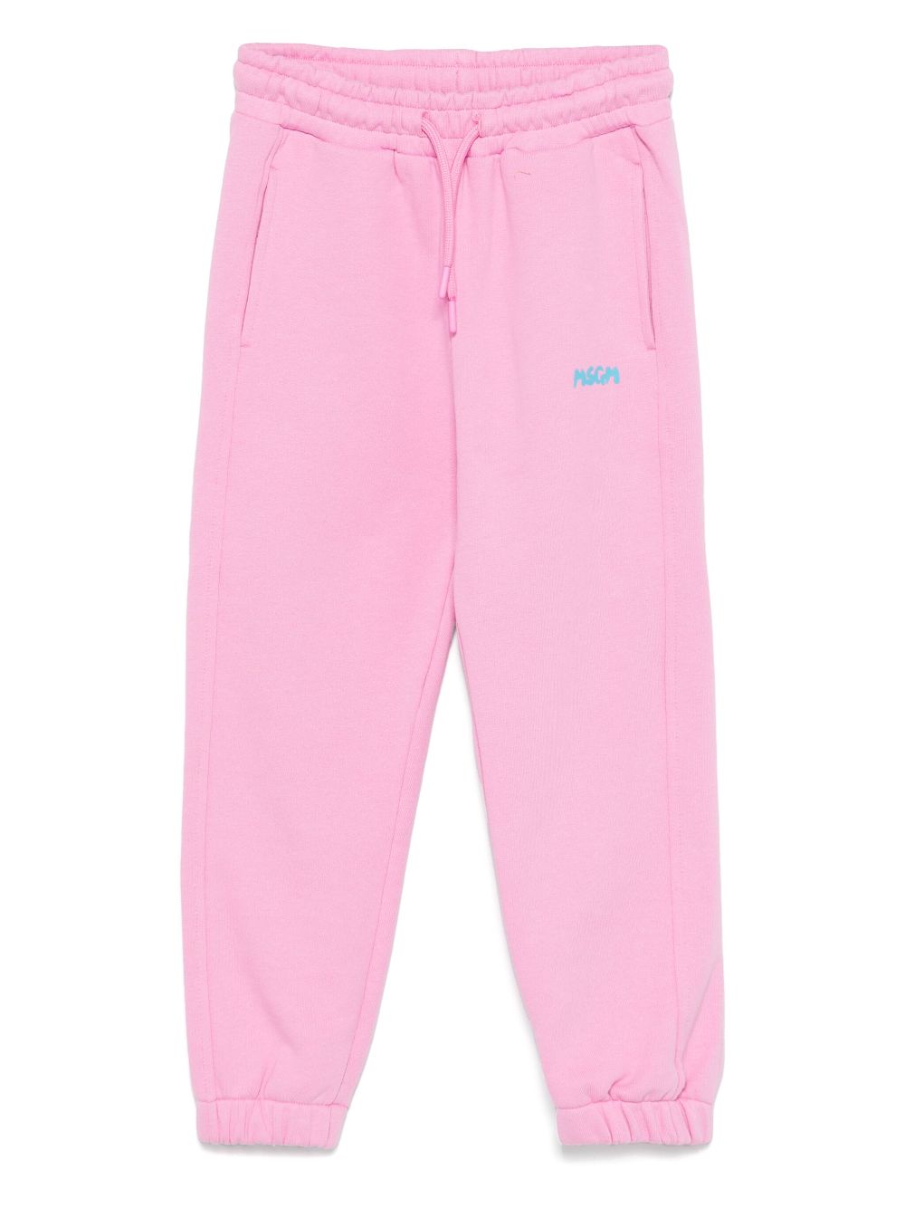 MSGM Kids logo-print track pants - Pink