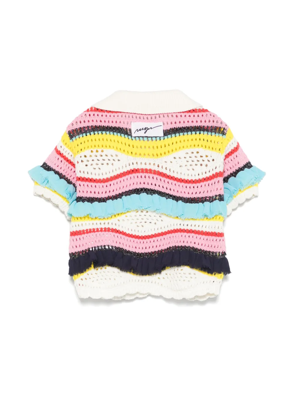 MSGM Kids knitted polo top | Girls Jumpers & Knitwear | Image 2